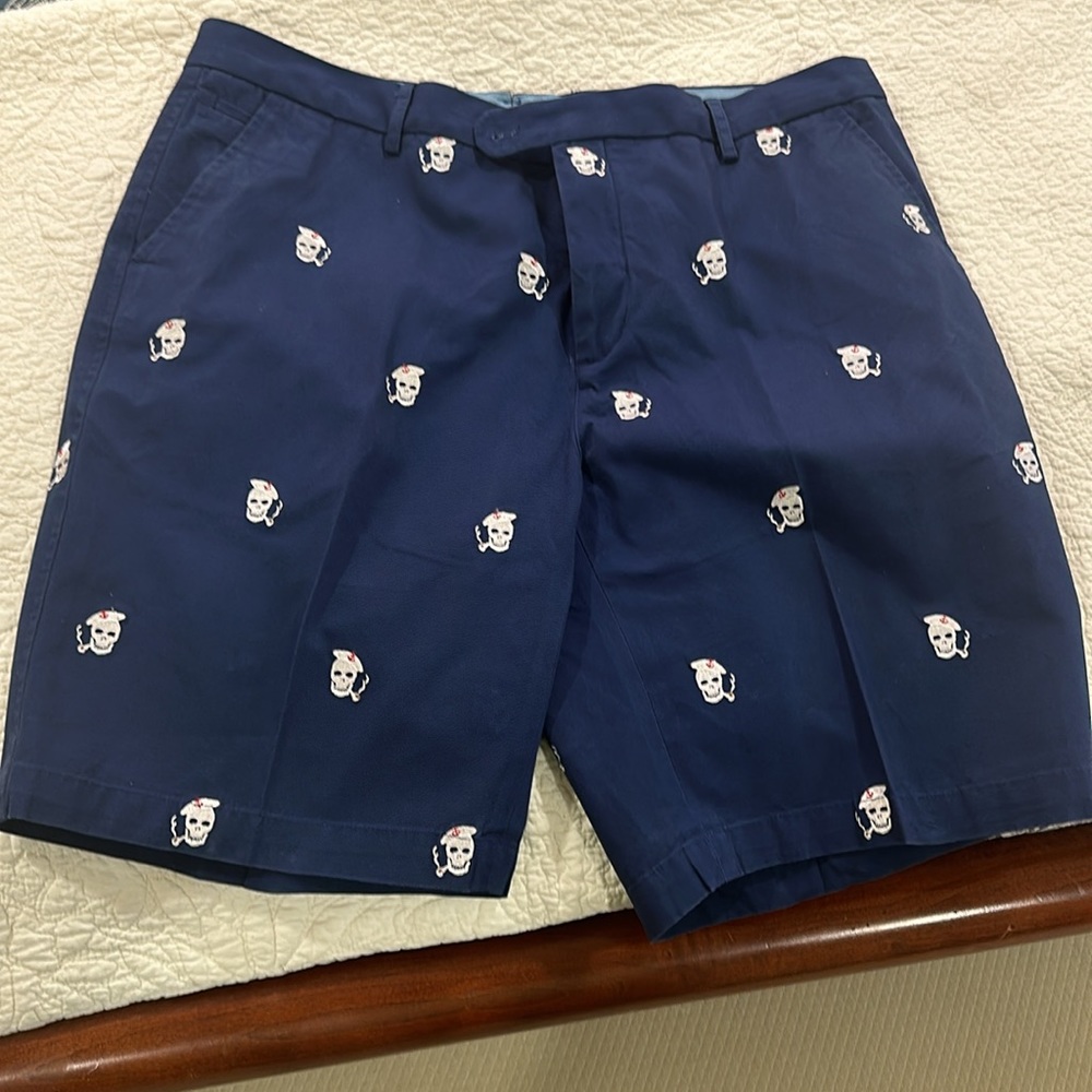 MENS NWOT BLUE KHAKI PIRATE SHORTS